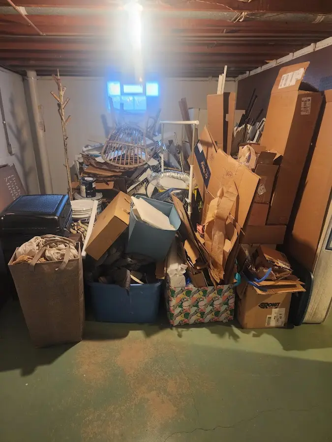 Roll-off dumpster container at job site for 20 Yard Dumpster Rental in South Whittier